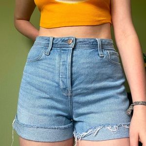 Light blue jean shorts!